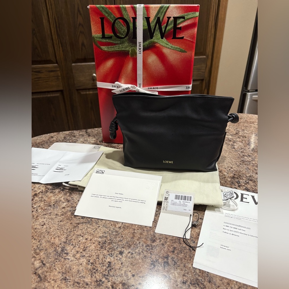 BRAND NEW!! Loewe Flamenco Clutch Mini Black Purchased Loewe Direct ❤️‍🔥 4.2025